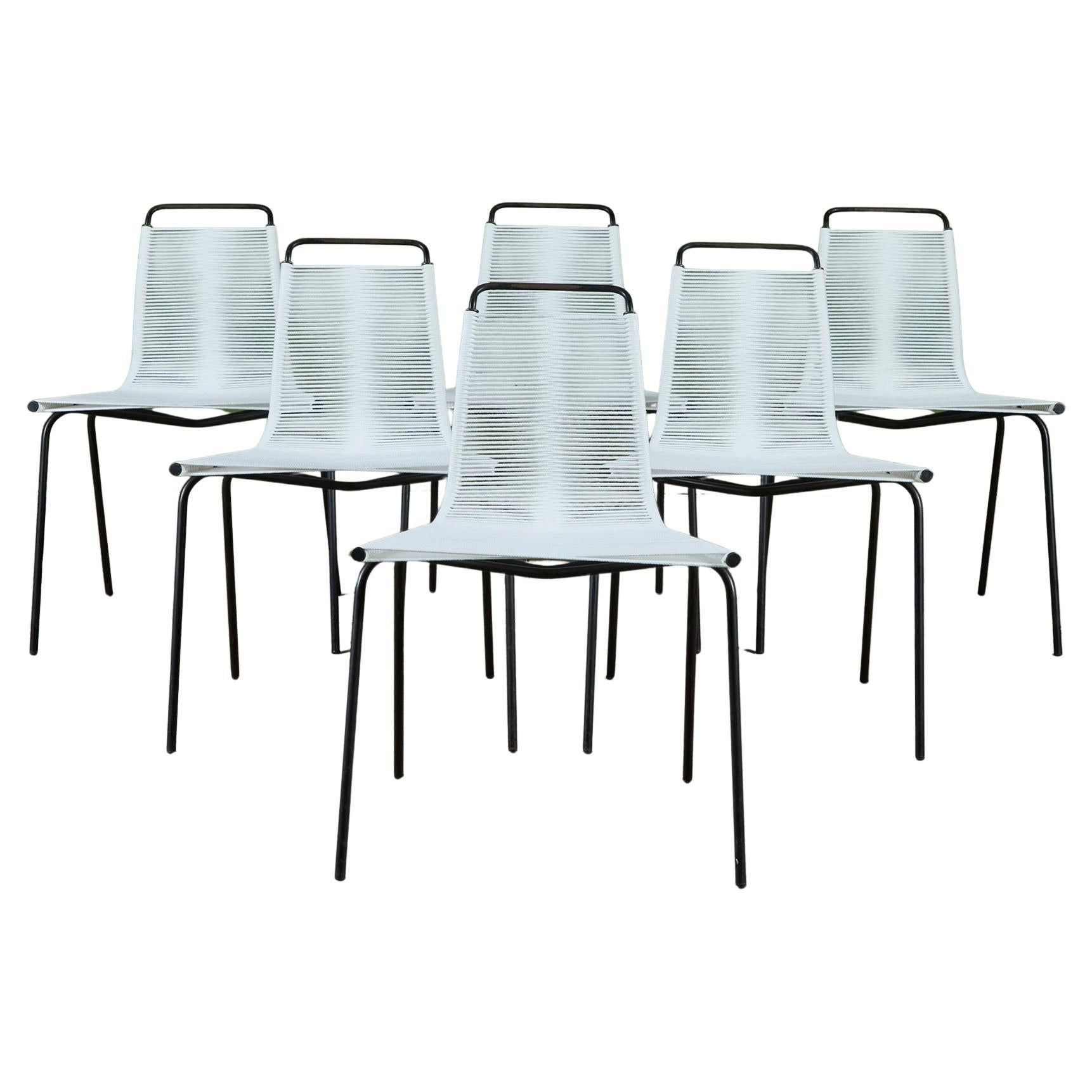 Set of Six PK-1 Dining Chairs by Poul Kjaerholm