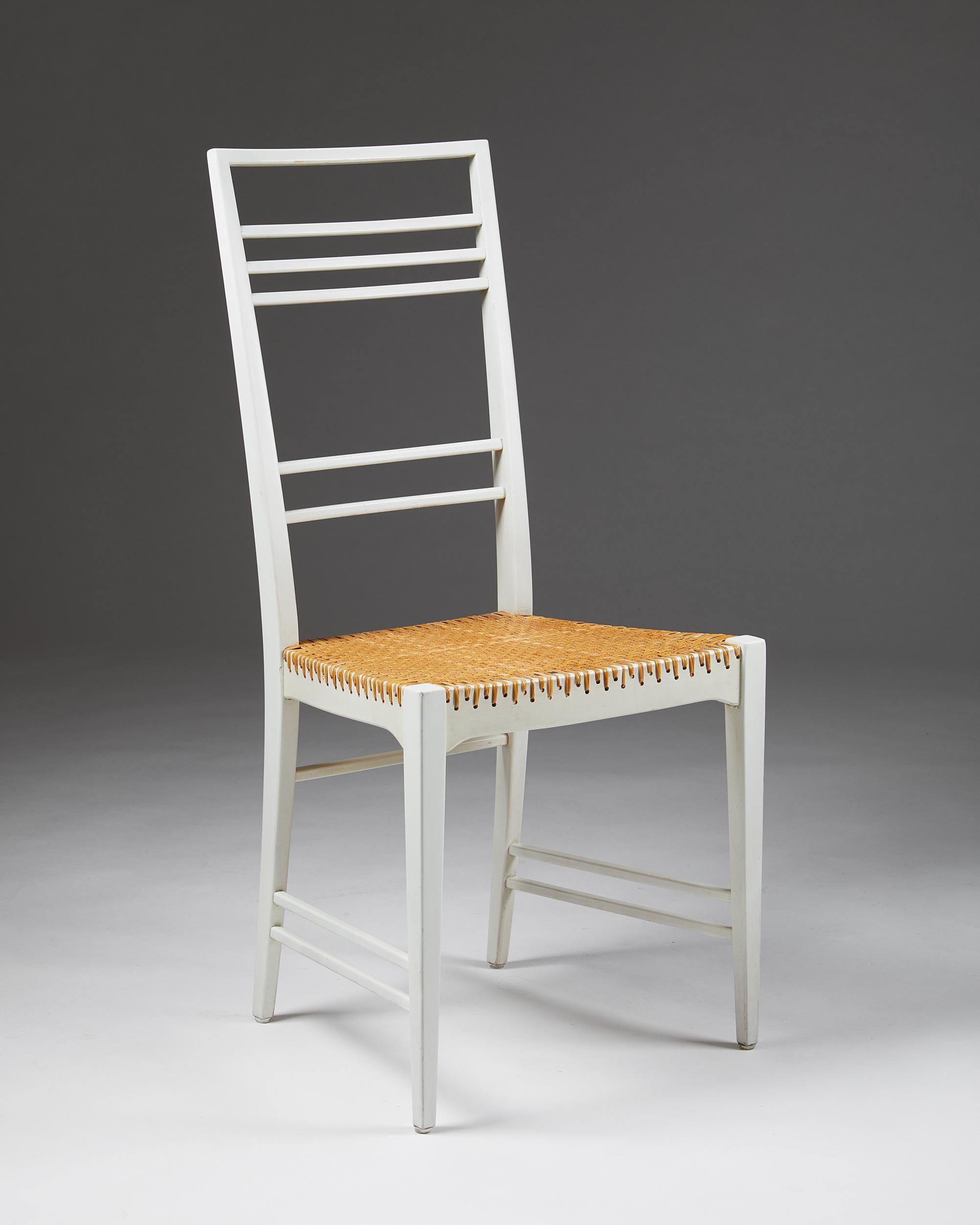 Set of Six, “Poem” Chairs Designed by Erik Chambert, Sweden, 1953 7