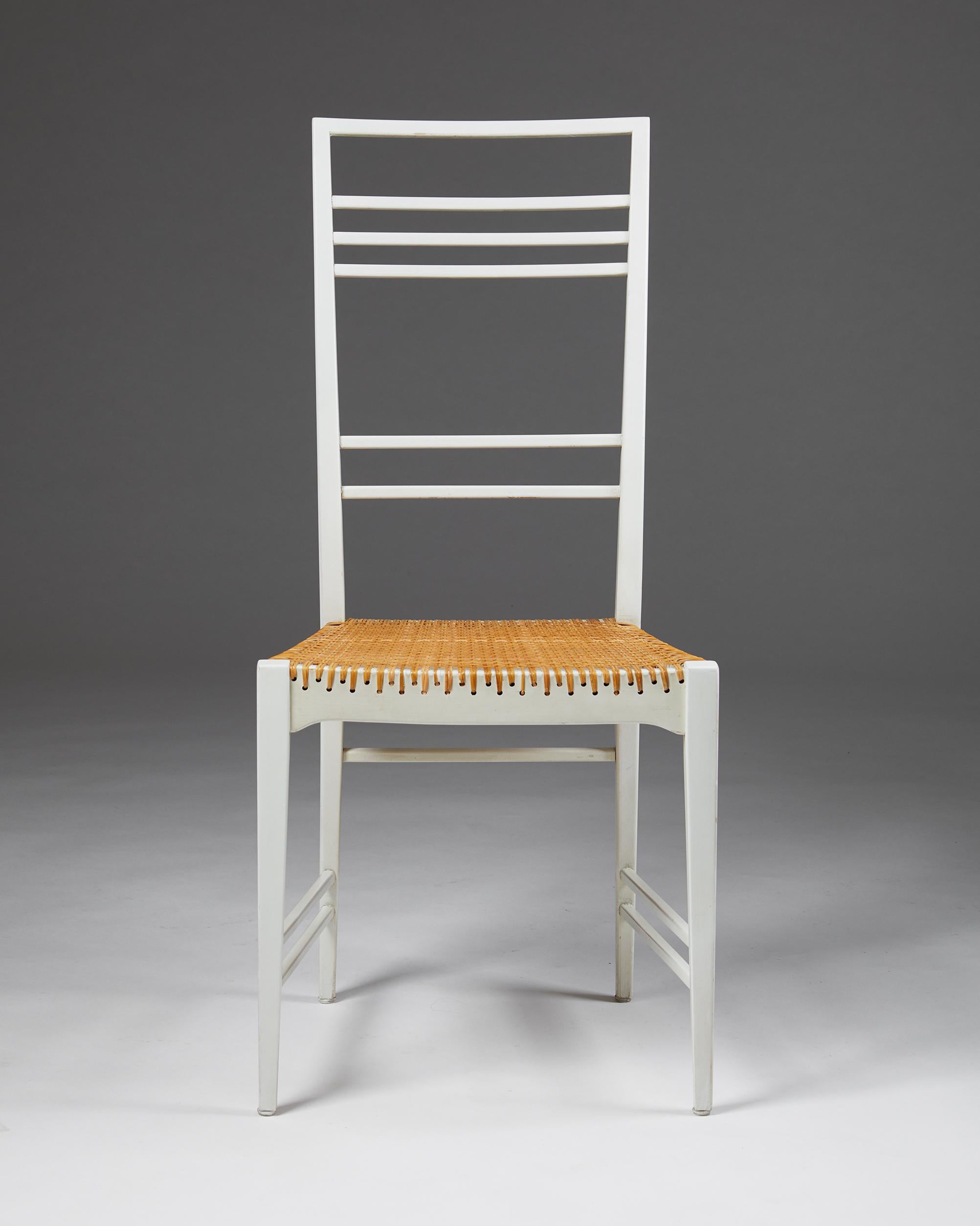 Set of Six, “Poem” Chairs Designed by Erik Chambert, Sweden, 1953 8