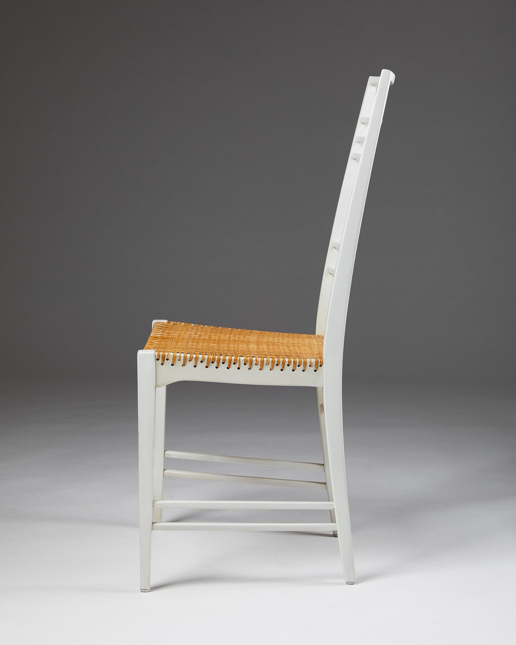 Set of Six, “Poem” Chairs Designed by Erik Chambert, Sweden, 1953 9