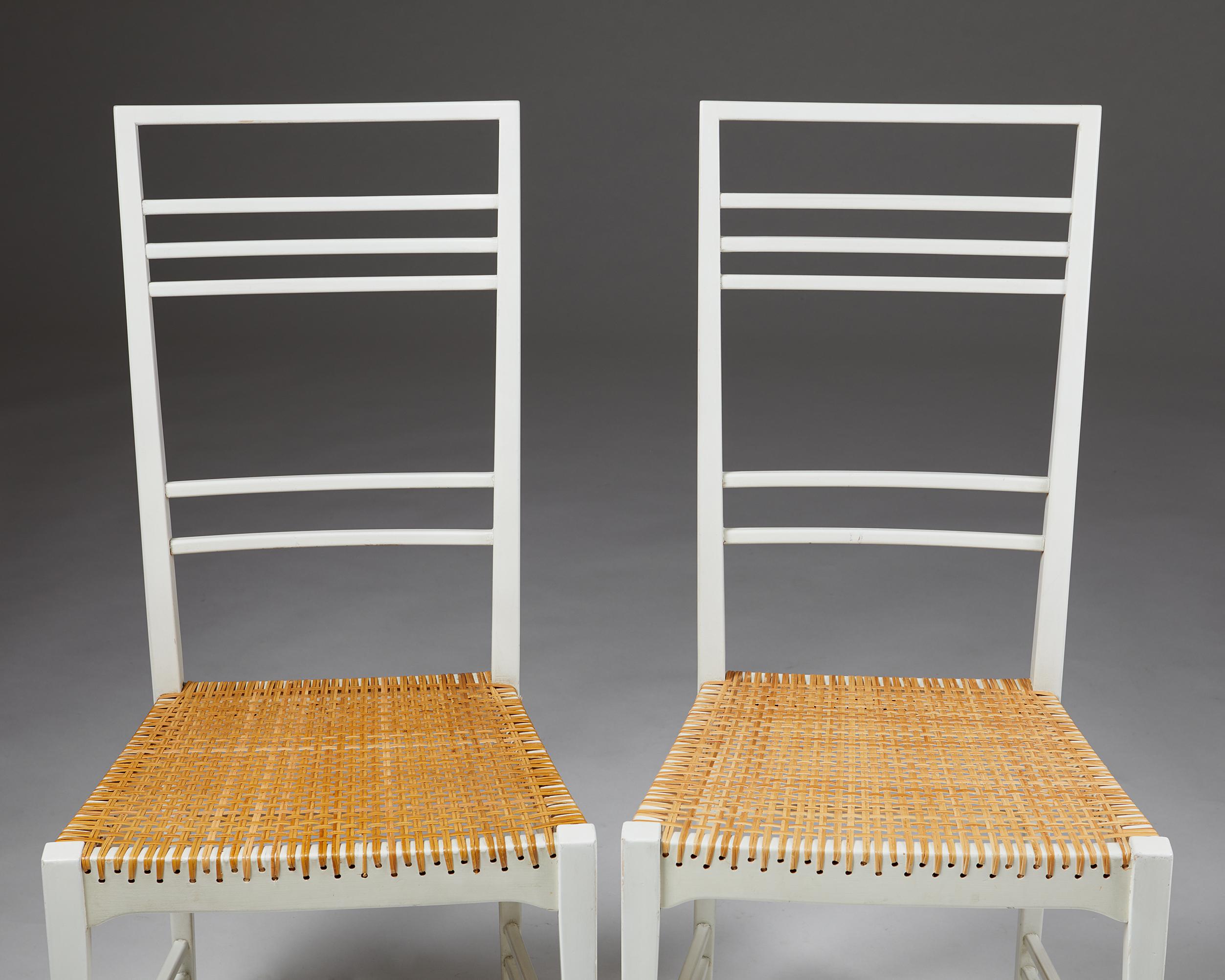 Set of Six, “Poem” Chairs Designed by Erik Chambert, Sweden, 1953 13