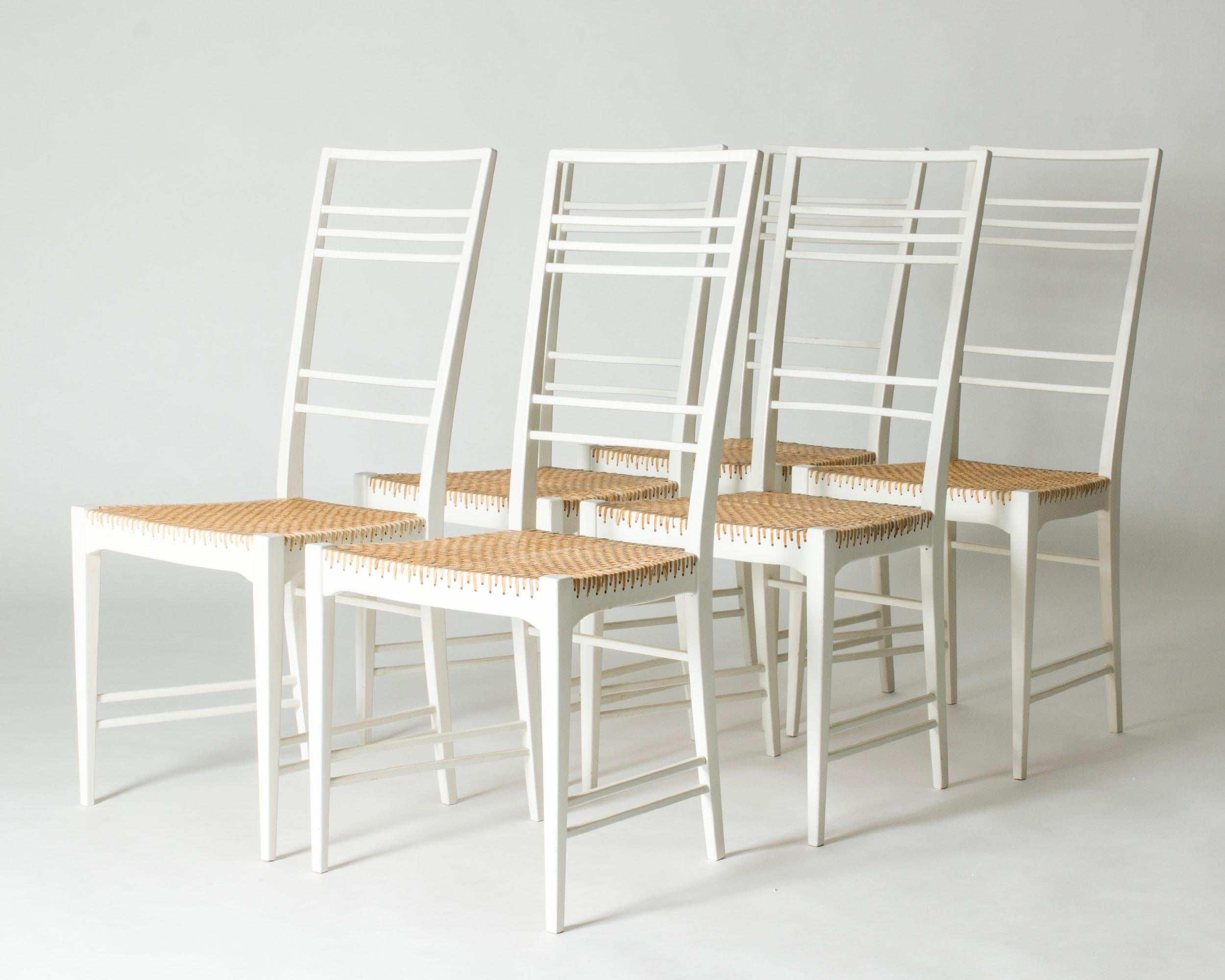 Conjunto de seis sillas de comedor 