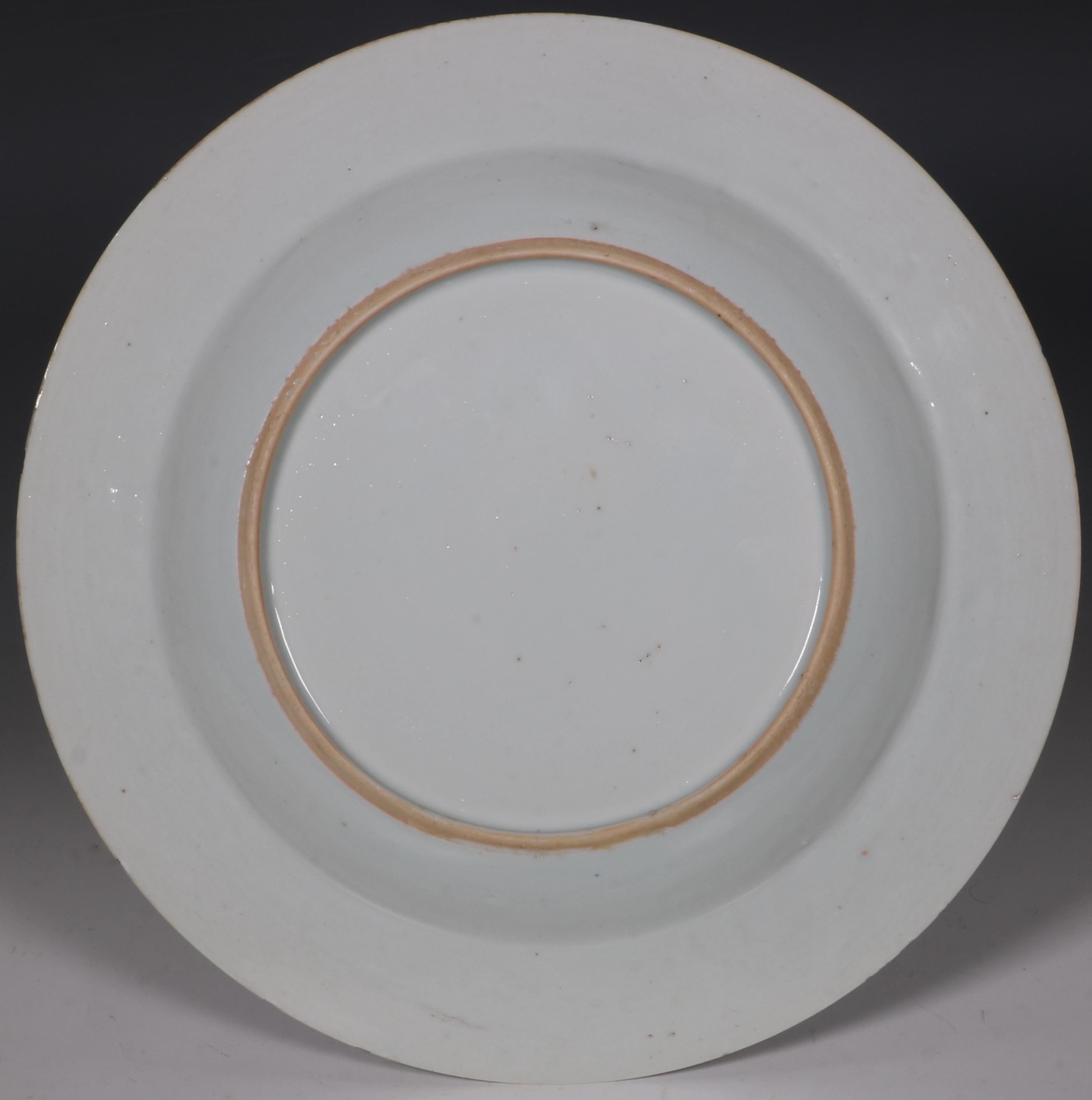Set of Six Polychrome Chinese Export Porcelain Plates Qianlong, circa 1760 For Sale 6