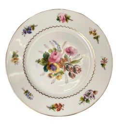 Set di sei piatti di porcellana della collezione del Manoir di Montsalvy