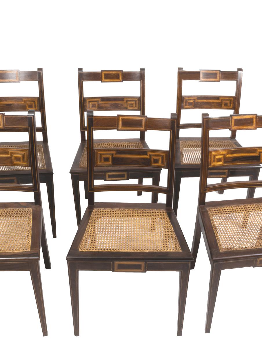 Set of Six Portuguese Chairs, 20th Century For Sale 5