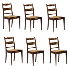 Vintage Set of Six Portuguese Chairs, 20th Century