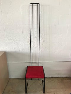 Set of Six Post Modern High Back Dining Chairs