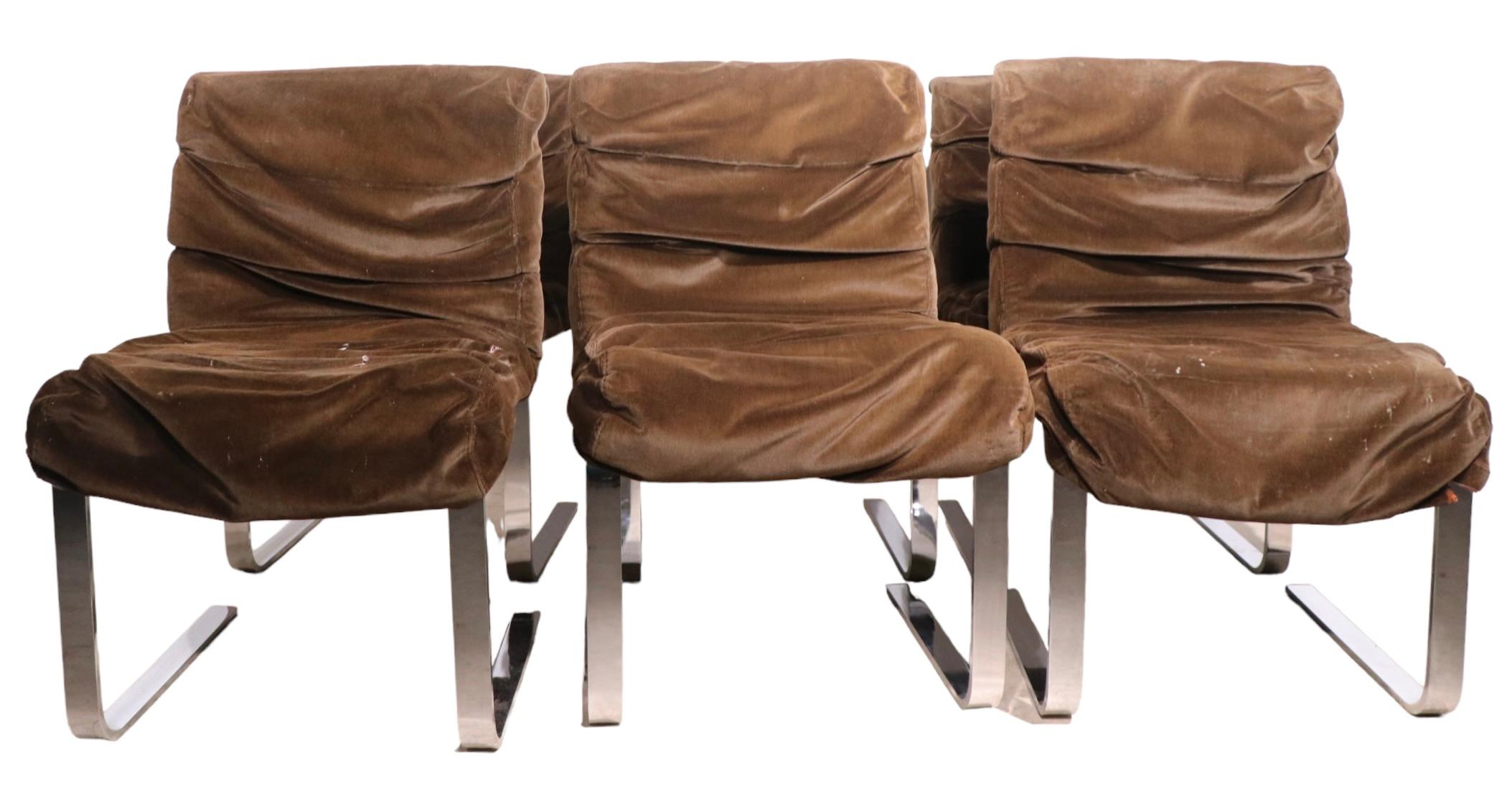Set of Six Post Modern Lugano  Dining Chairs by Pace 6