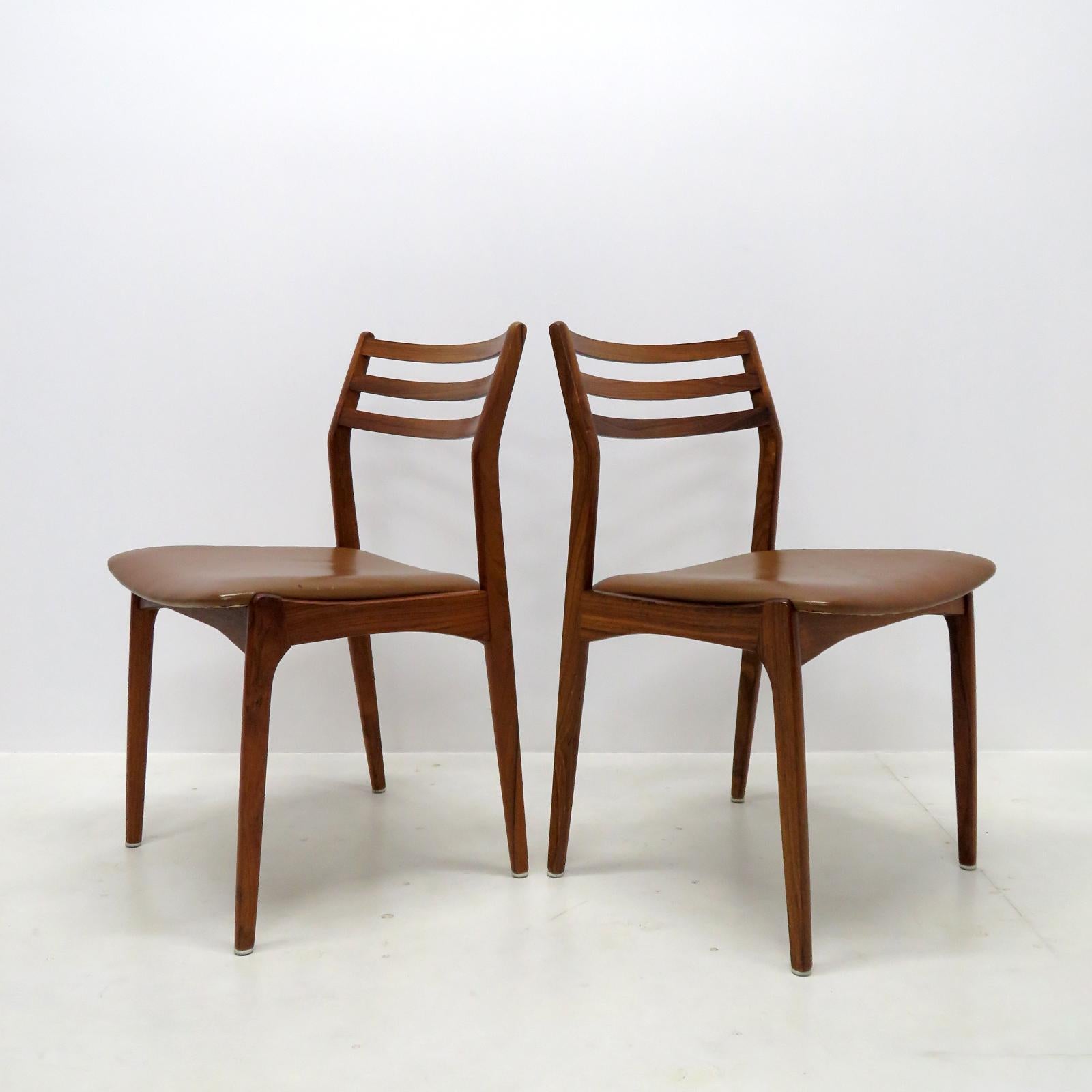 Scandinavian Modern Set of Six Poul Erik Jørgensen Dining Chairs, 1960