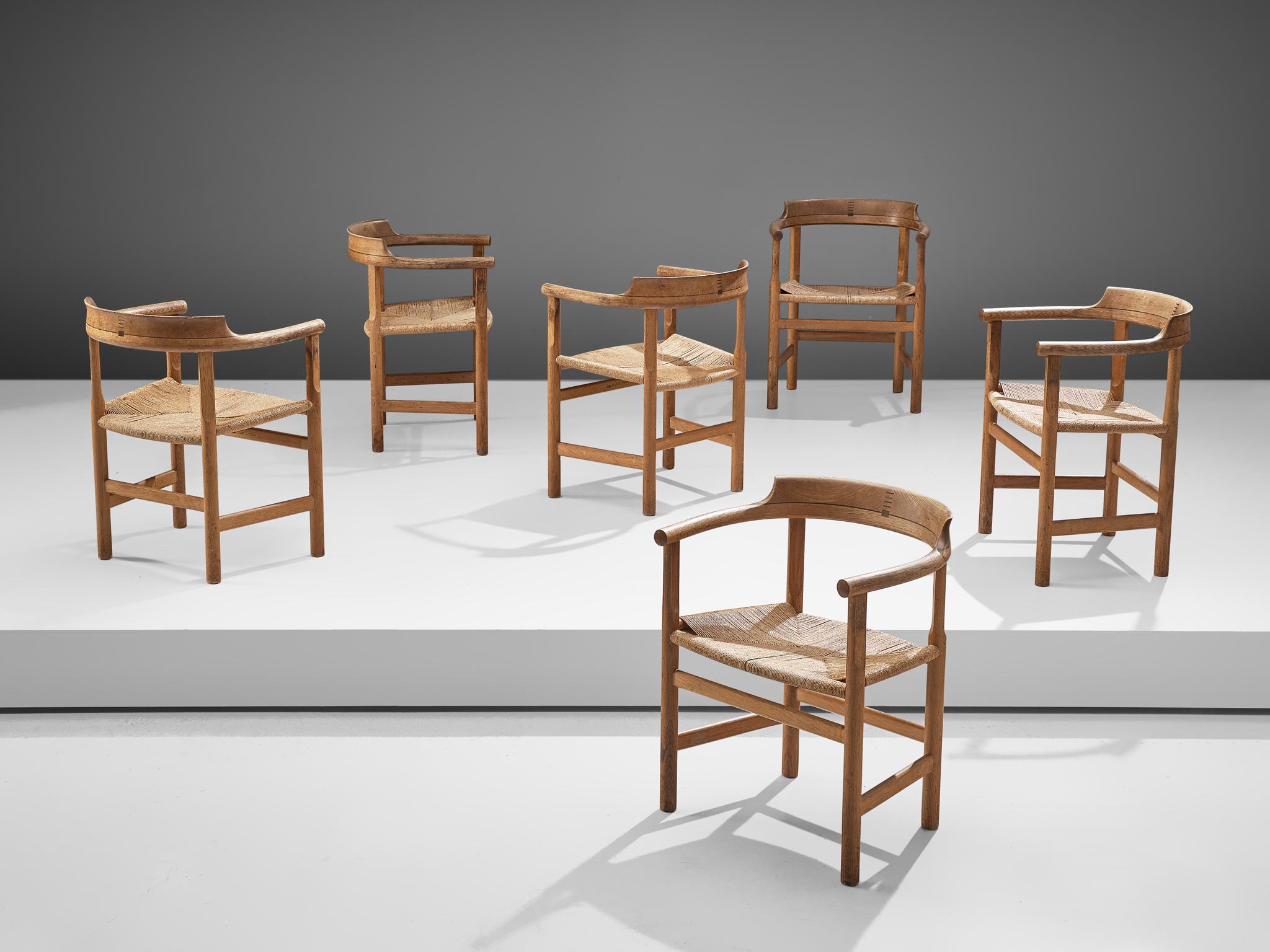 Set of Six 'PP62' Armchairs by Hans J. Wegner 2