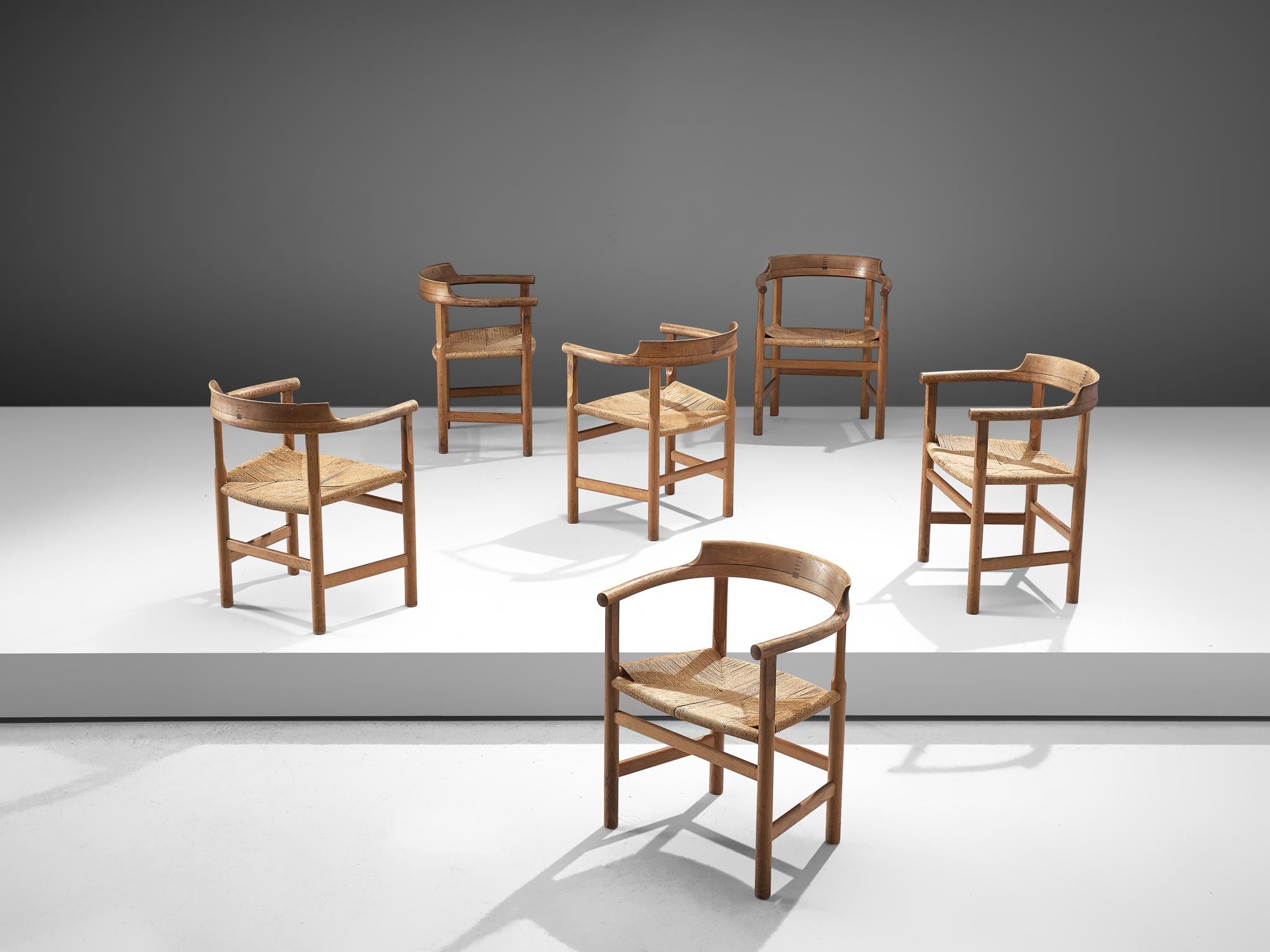 Set of Six 'PP62' Armchairs by Hans J. Wegner 3