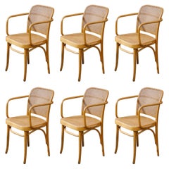 Vintage Set of Six 'Prague' Dining Chairs by Josef Frank & Josef Hoffmann, 1960s, Signed