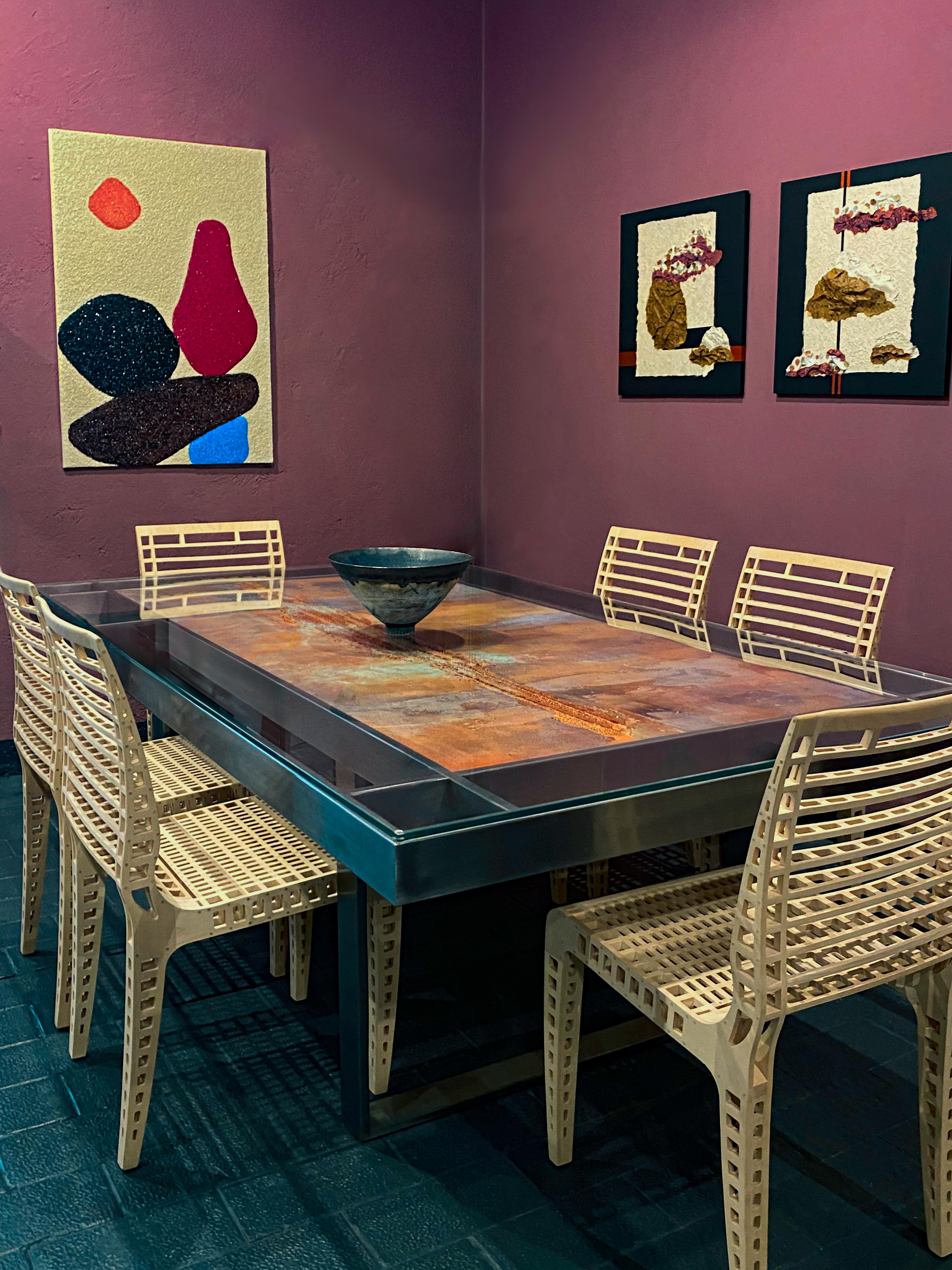 Set di sei sedie da pranzo prototipo 