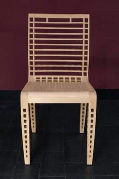 Juego de seis sillas de comedor prototipo "Leonardo" de Gabriele Centazzo