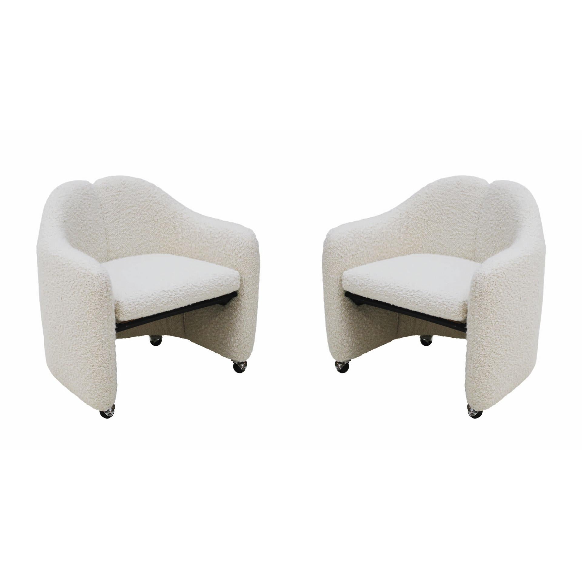 Paar PS142-Stühle, entworfen von Eugenio Gerli, Italien 1960er Jahre