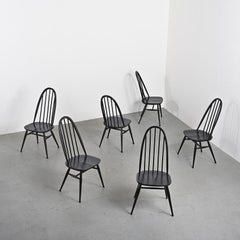 Set of Six Quaker Chairs by Lucian Ercolani, Ercol Edition, circa 1960