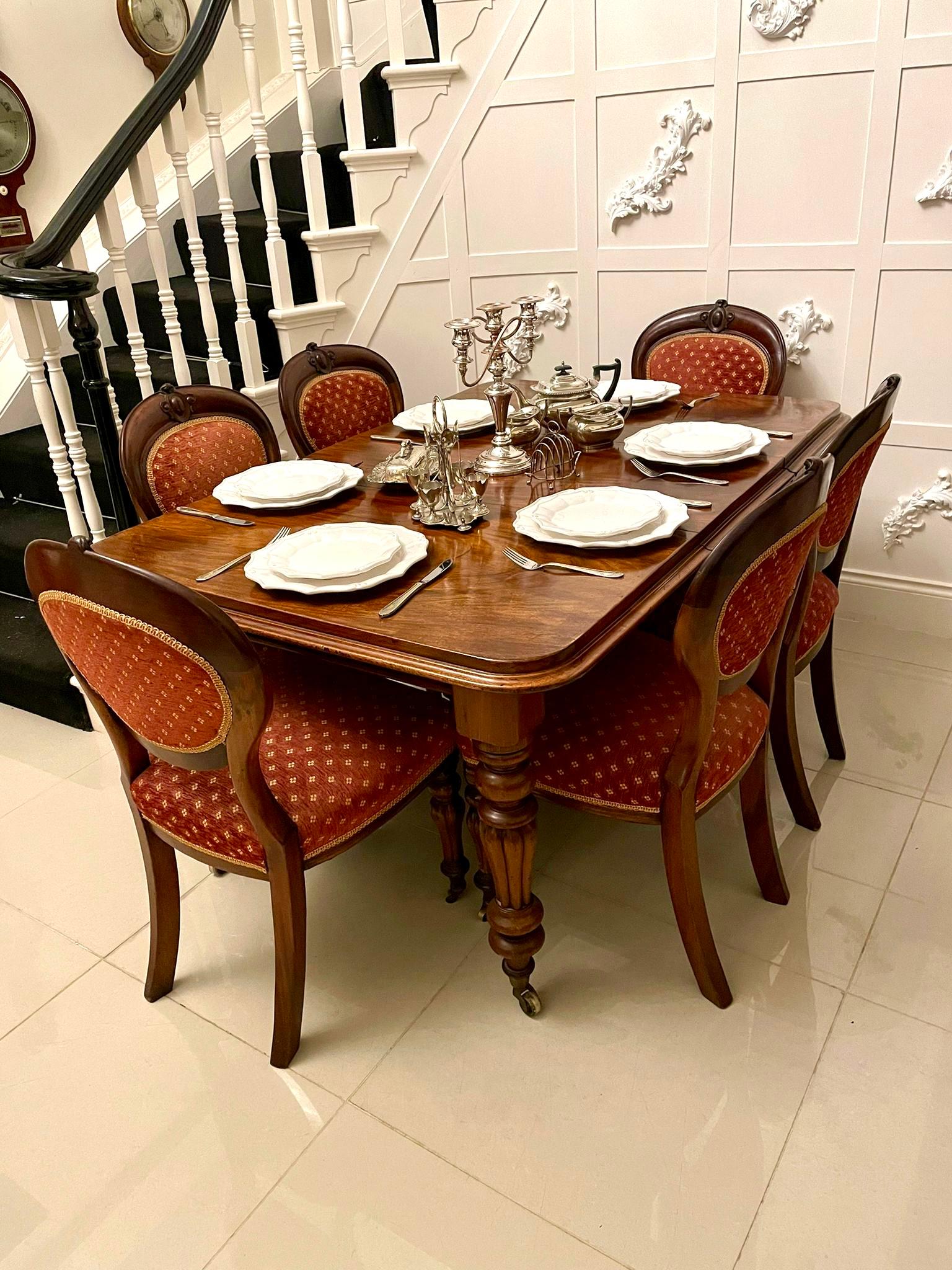 Set of Six Quality Antique Victorian Mahogany Dining Chairs  In Good Condition In Suffolk, GB
