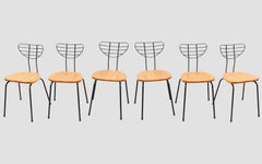Sechser-Set „Radar“-Stühle, entworfen von Willy Van Der Meeren für Tubax, Belgien