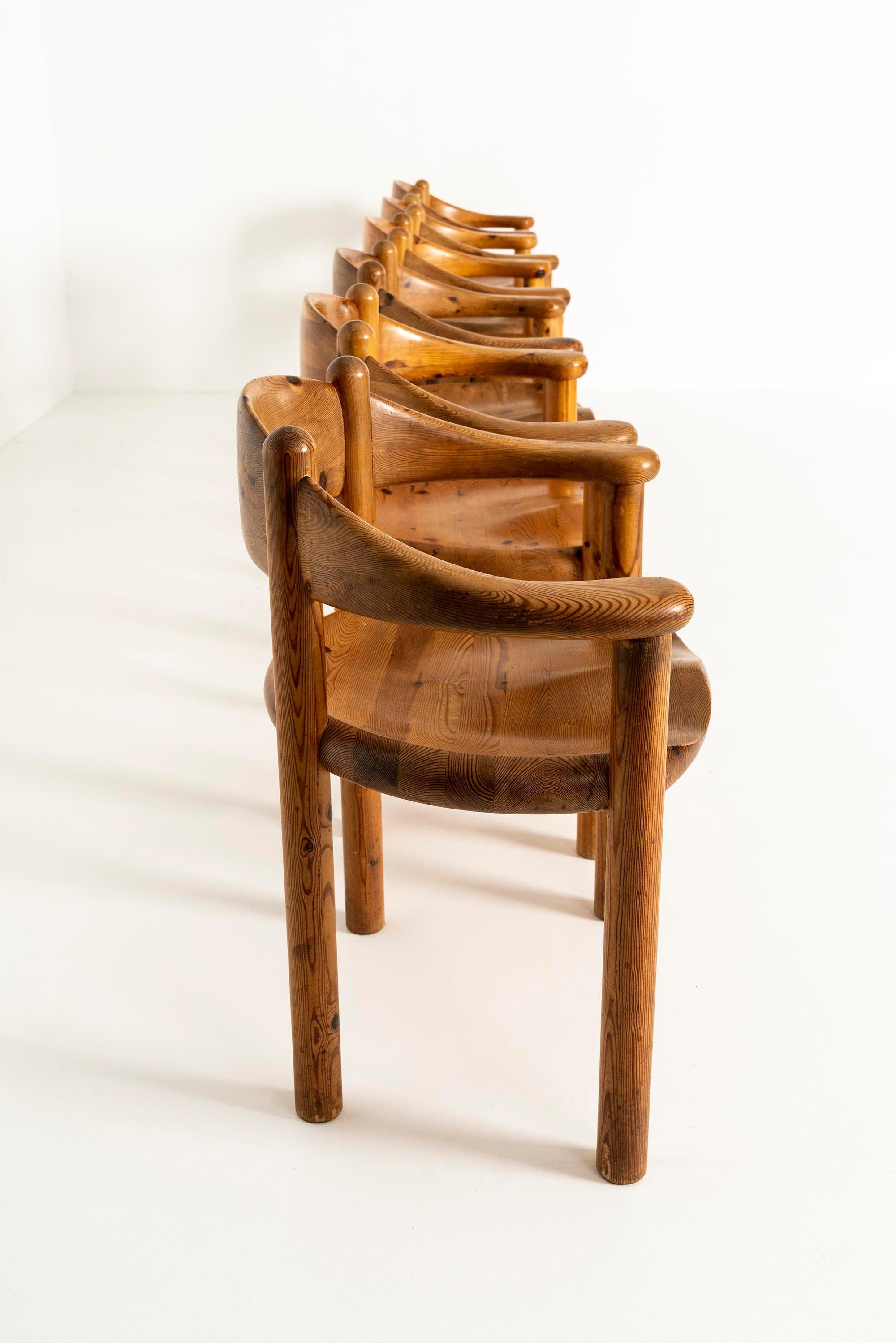 Mid-20th Century Set of Six Rainer Daumiller Chairs for Hirtshals Sawmill, Denmark, 1960s