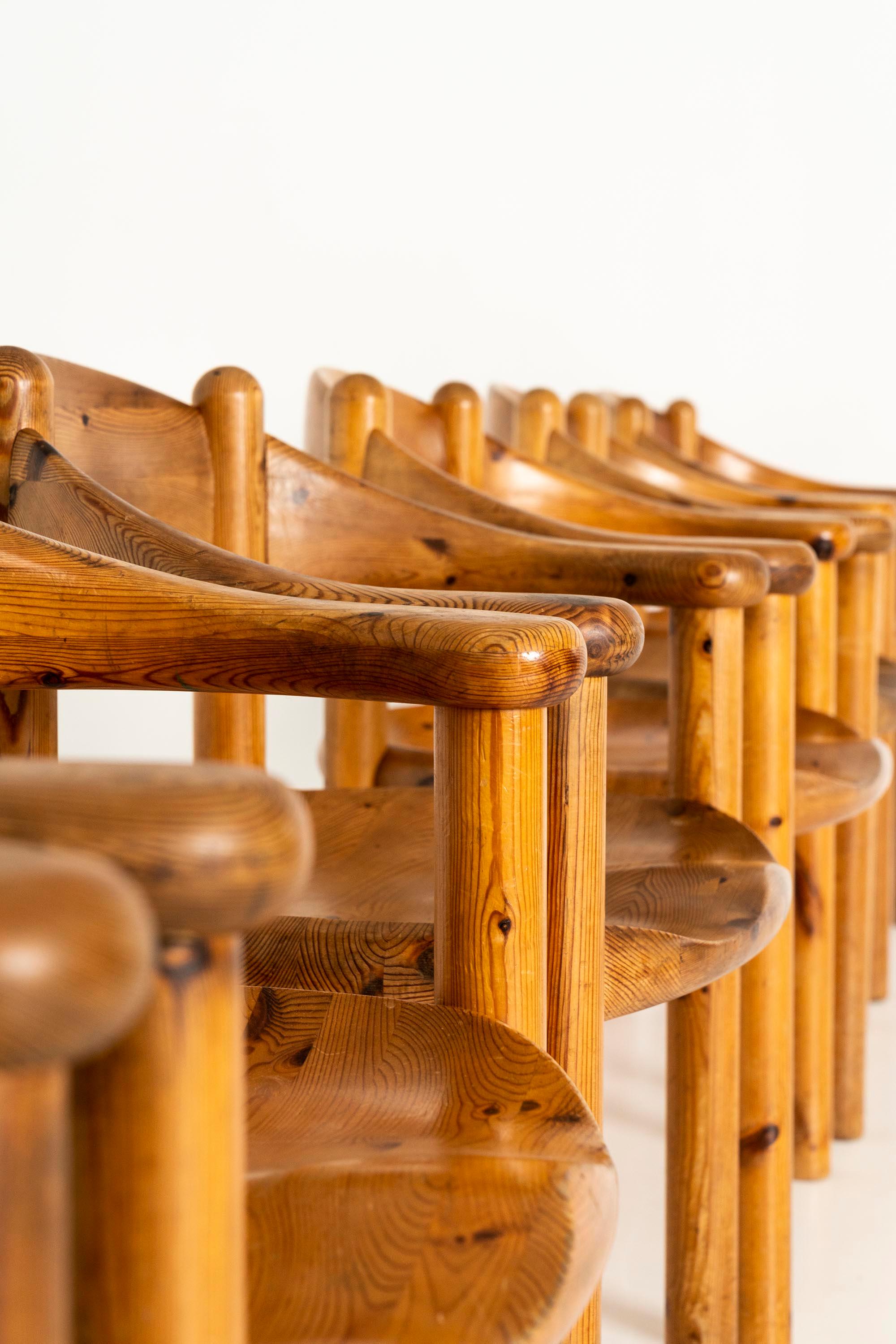 Set of Six Rainer Daumiller Chairs for Hirtshals Sawmill, Denmark, 1960s 2