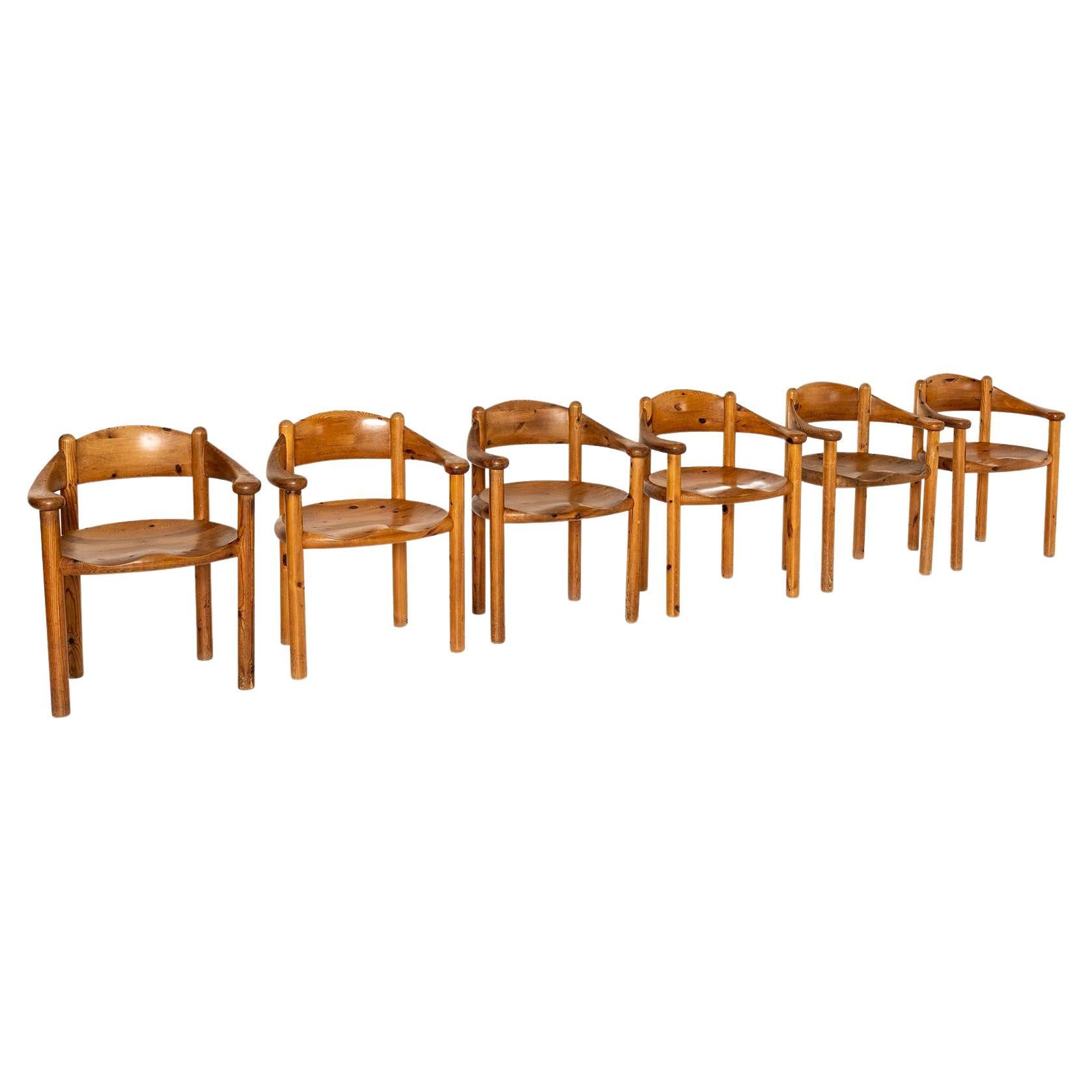 Set of Six Rainer Daumiller Chairs for Hirtshals Sawmill, Denmark, 1960s