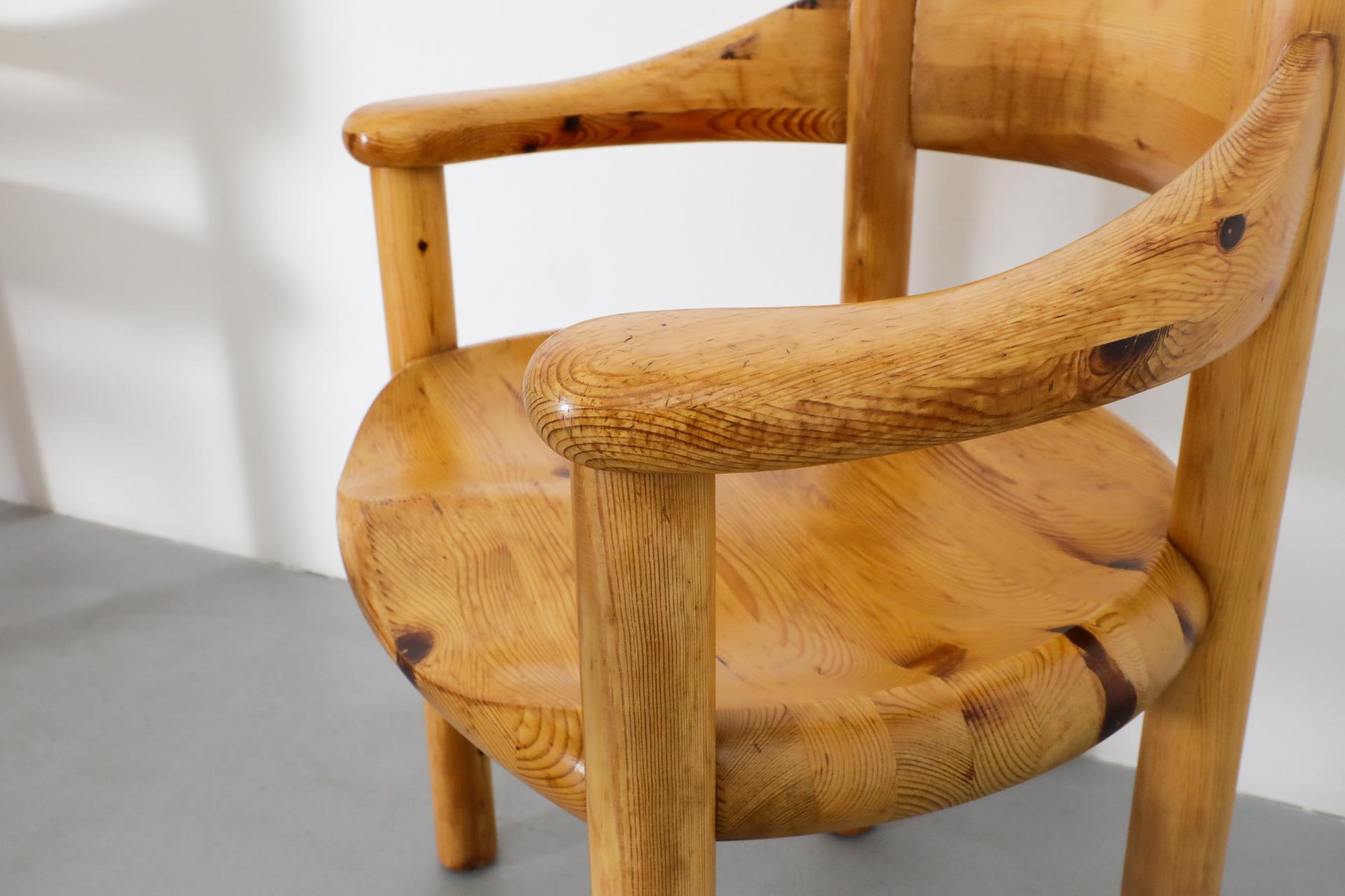 Set of Six Rainer Daumiller for Hirtshals Savvaerk Pine Dining Chairs 3