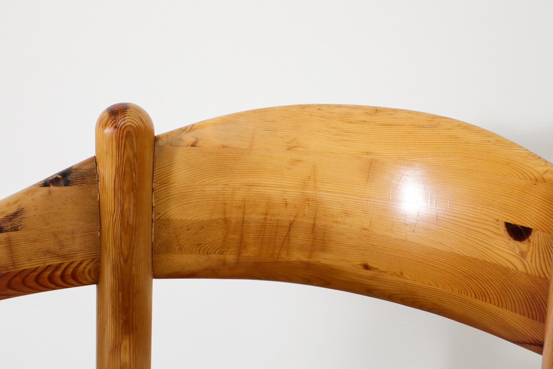 Set of Six Rainer Daumiller for Hirtshals Savvaerk Pine Dining Chairs 4
