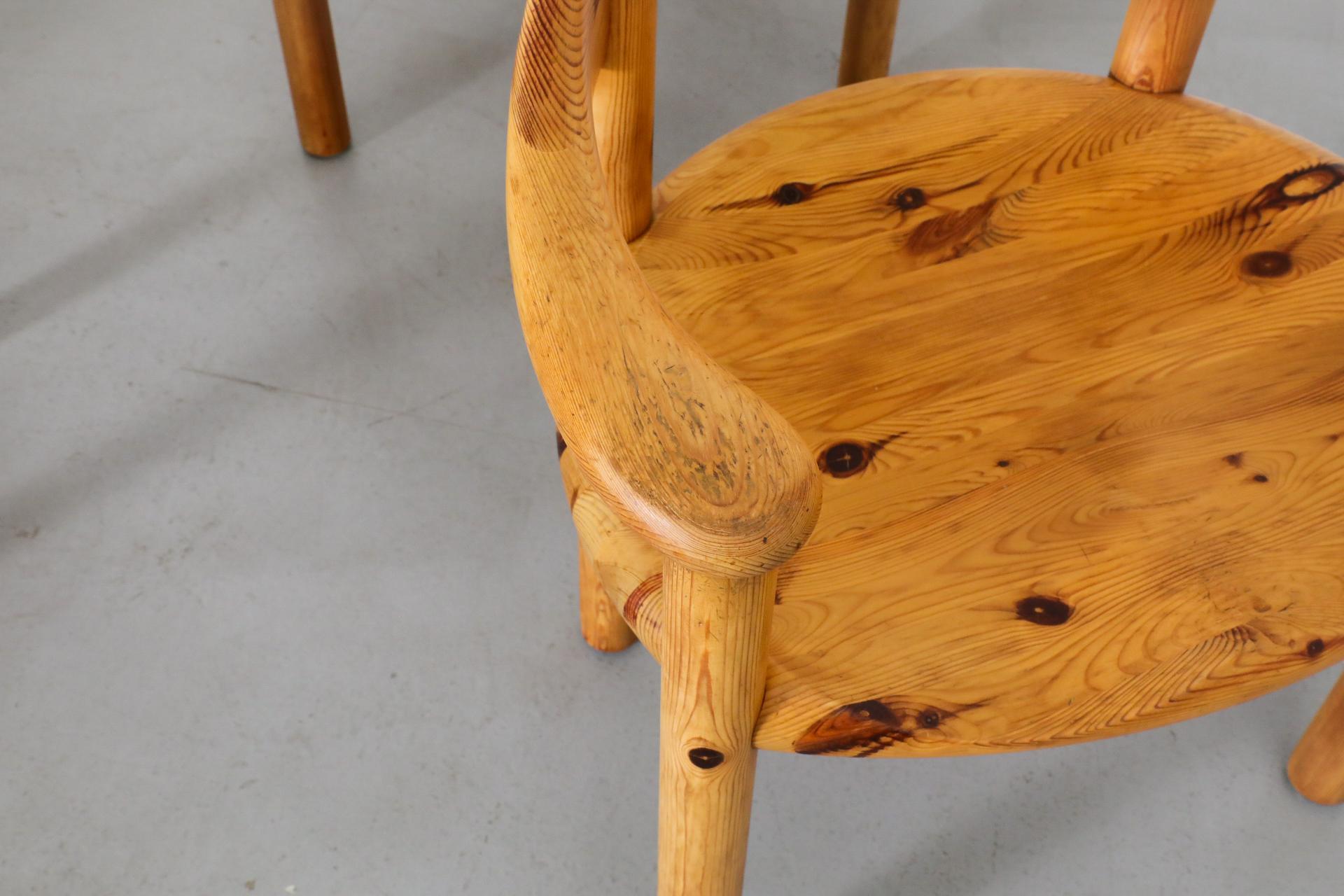 Set of Six Rainer Daumiller for Hirtshals Savvaerk Pine Dining Chairs 5