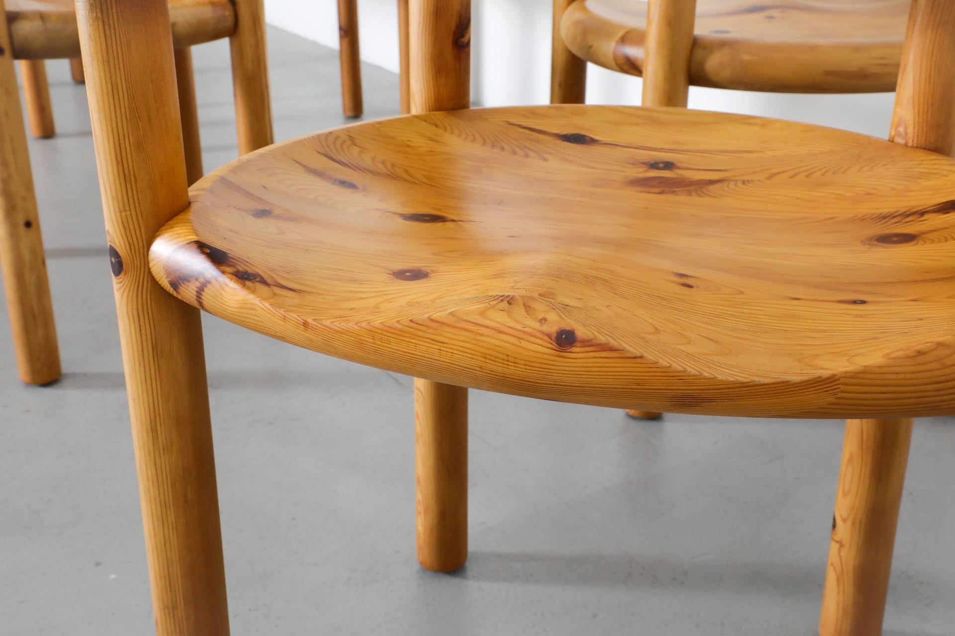 Set of Six Rainer Daumiller for Hirtshals Savvaerk Pine Dining Chairs 6