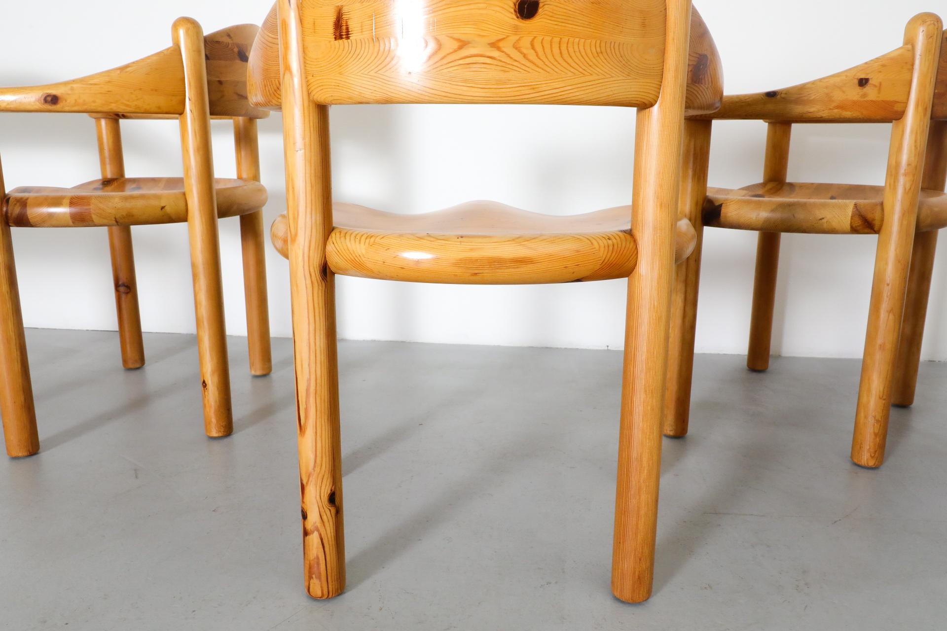 Set of Six Rainer Daumiller for Hirtshals Savvaerk Pine Dining Chairs 7