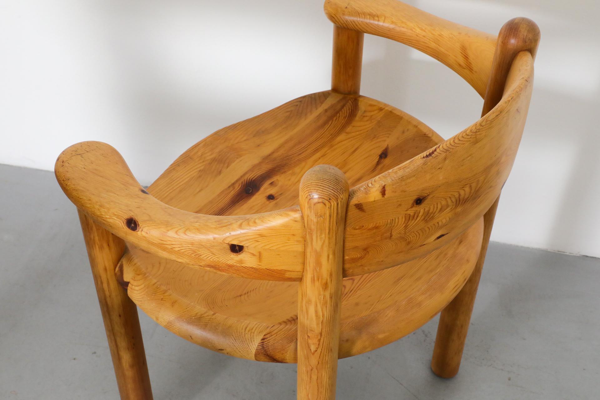 Set of Six Rainer Daumiller for Hirtshals Savvaerk Pine Dining Chairs 1