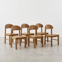 Ensemble de six chaises de salle à manger Rainer Daumiller en pin massif pour Hirtshals Savvaerk