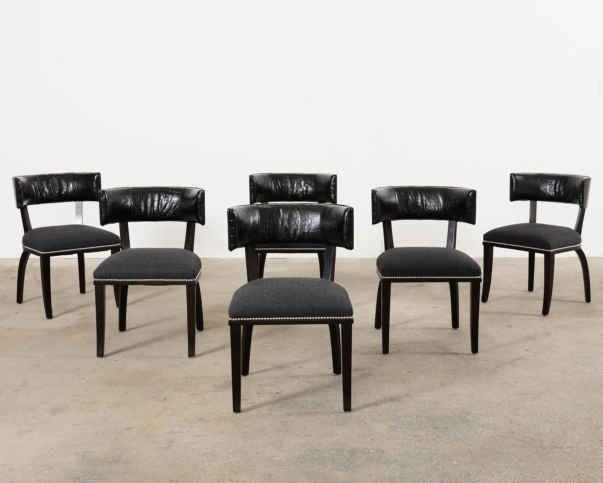 Set of Six Ralph Lauren Home Clivedon Dining Chairs 4