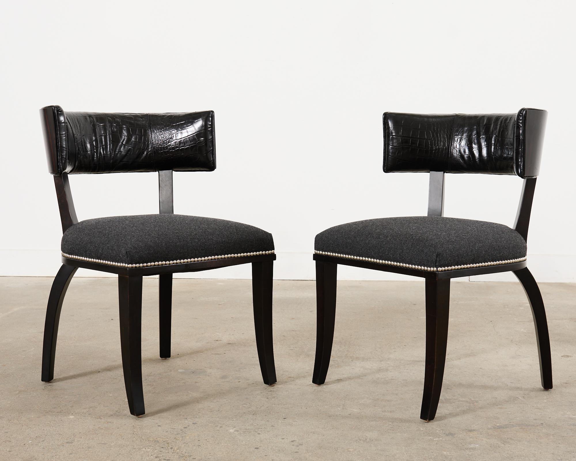 Set of Six Ralph Lauren Home Clivedon Dining Chairs In Good Condition In Rio Vista, CA