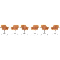Set of Six Rare Armchairs JK810 by Jørgen Kastholm for Alfred Kill International