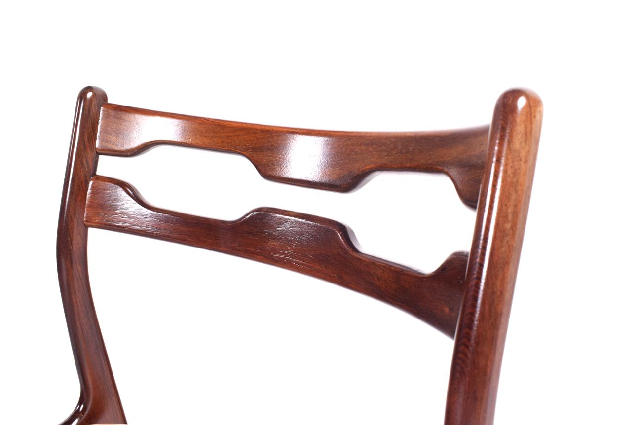 Set of Six Rare Rosewood Razorblade Dining Chairs, Denmark, 1960s 1