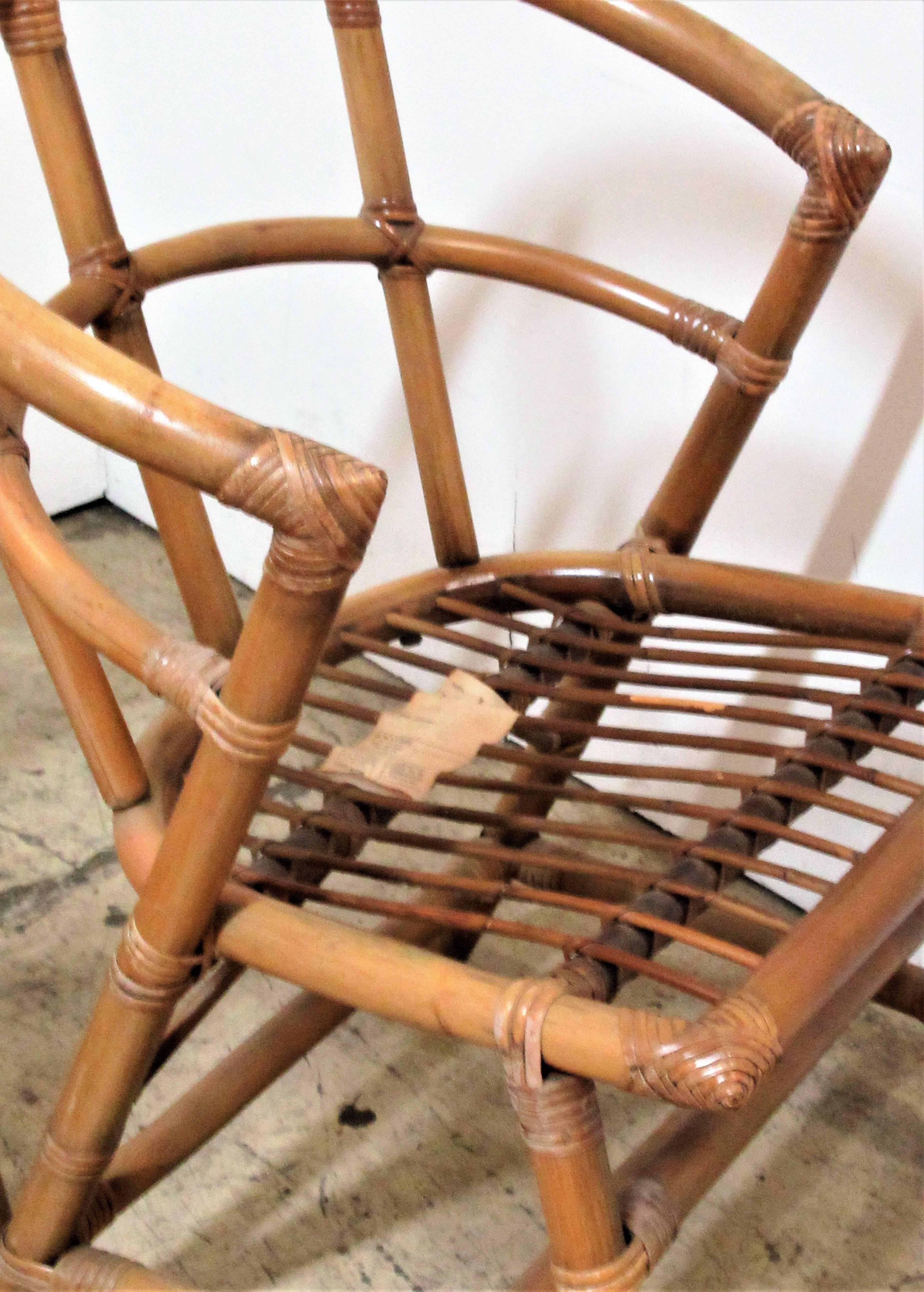 Set of Six Rattan Chairs by Willow and Reed  5