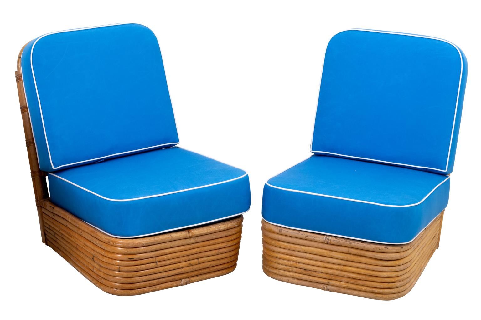 20th Century Set of Six Rattan Chairs
