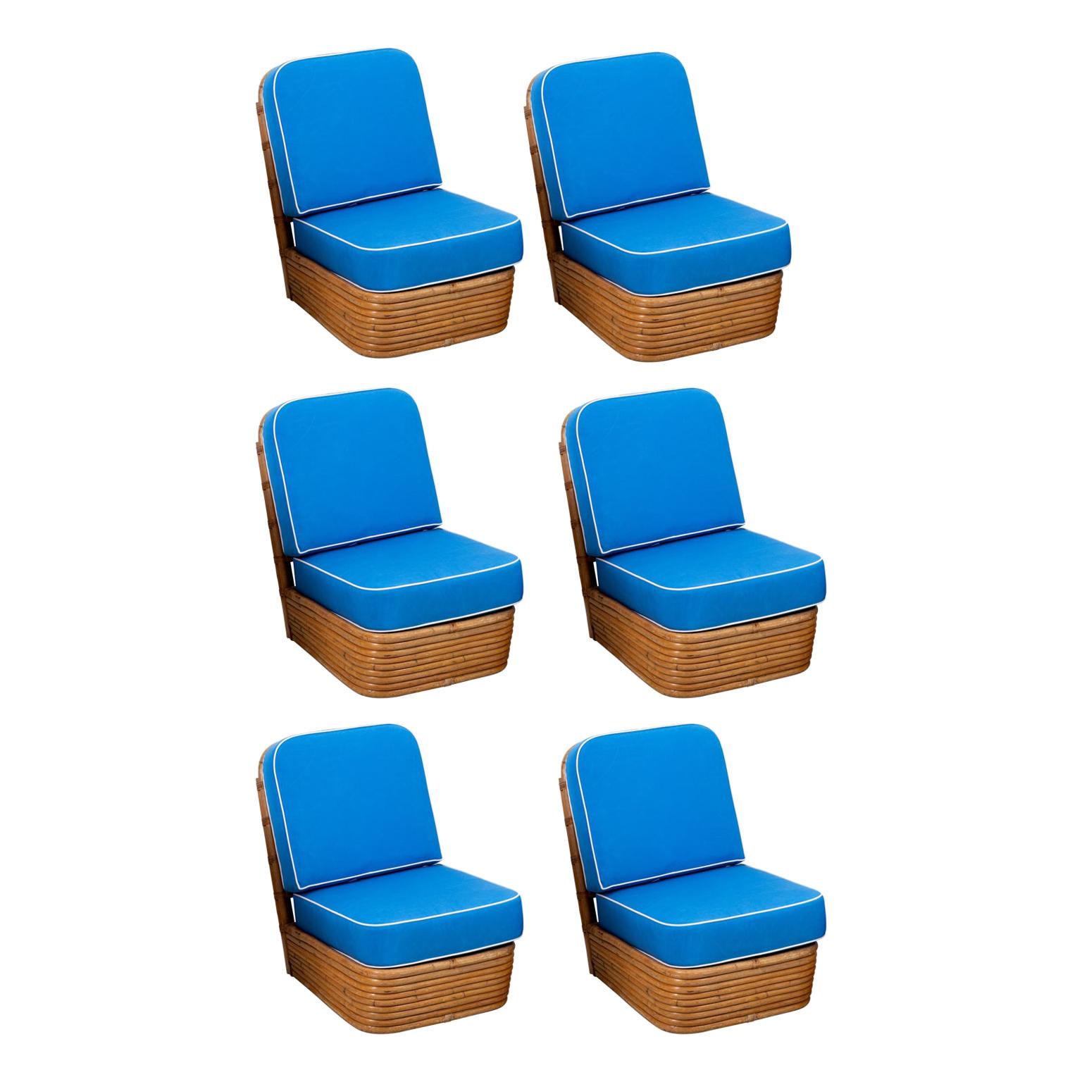 Set of Six Rattan Chairs