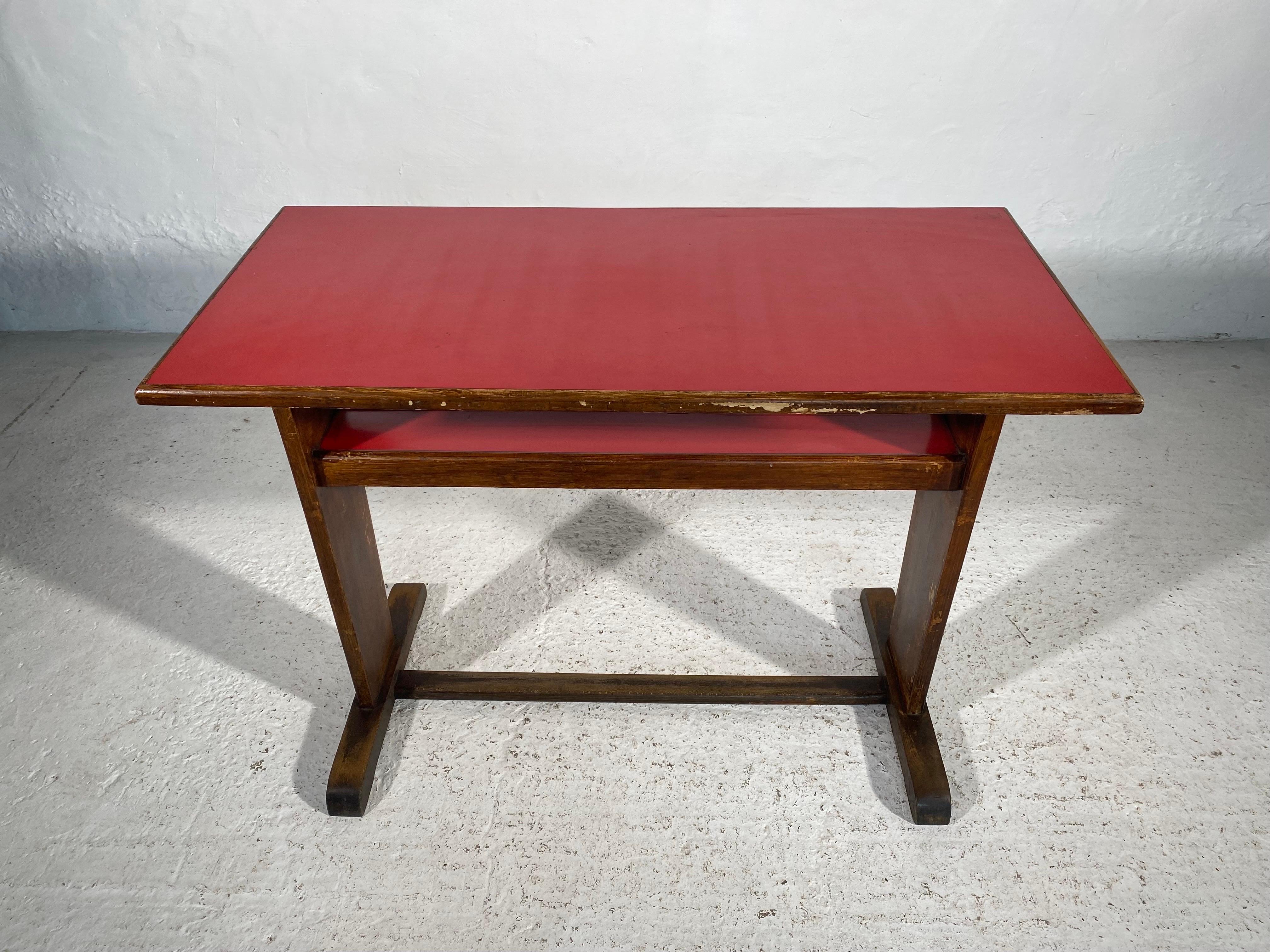 Set of Six Rectangular Bistro Tables, France, 1930s For Sale 4