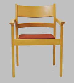 Set of Six Refinished Hans J. Wegner Armchairs in Beech, Choice of Upholstery