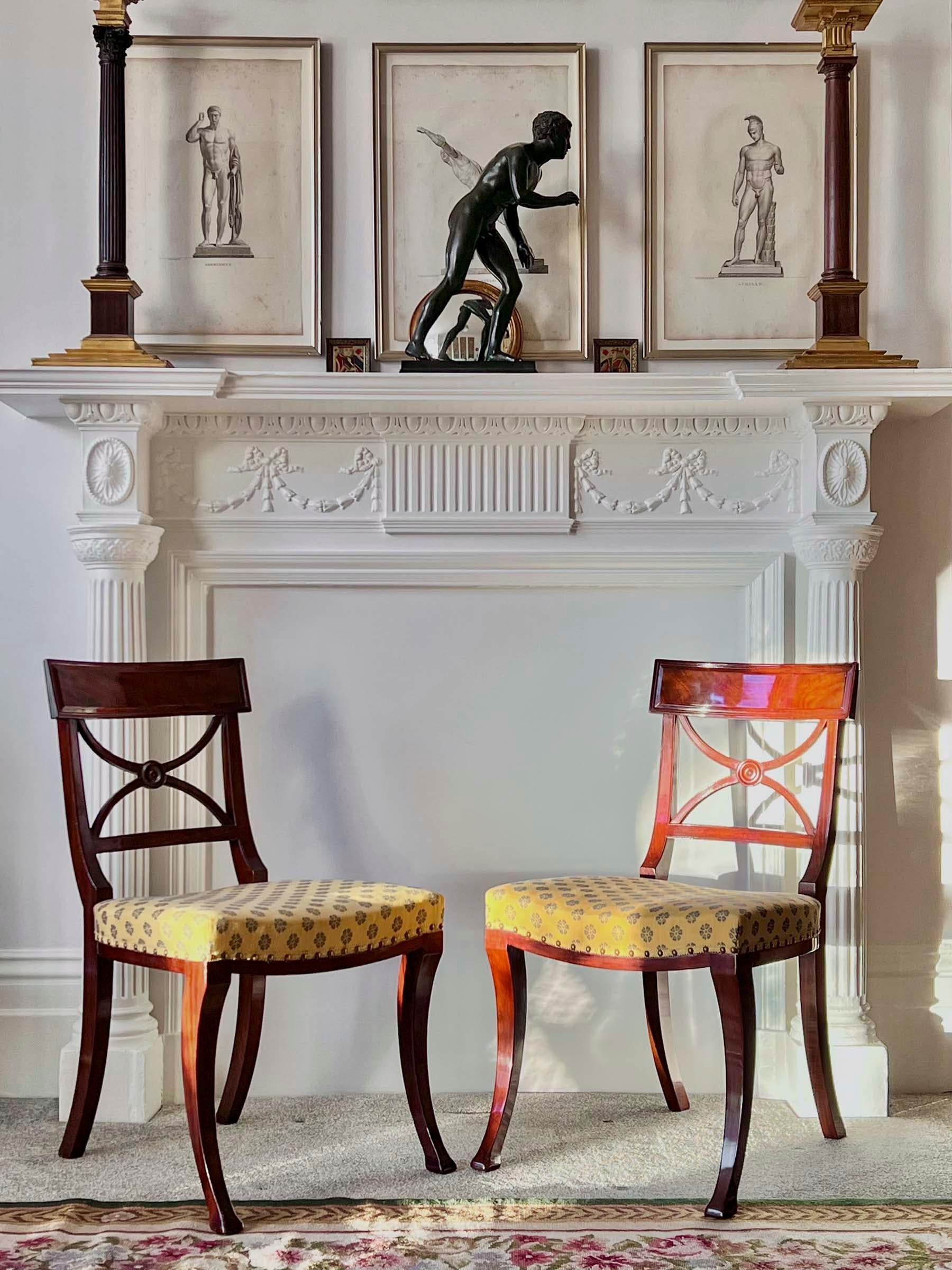 Set of Six Regency Klismos Chairs, attributed to Gillows For Sale 4