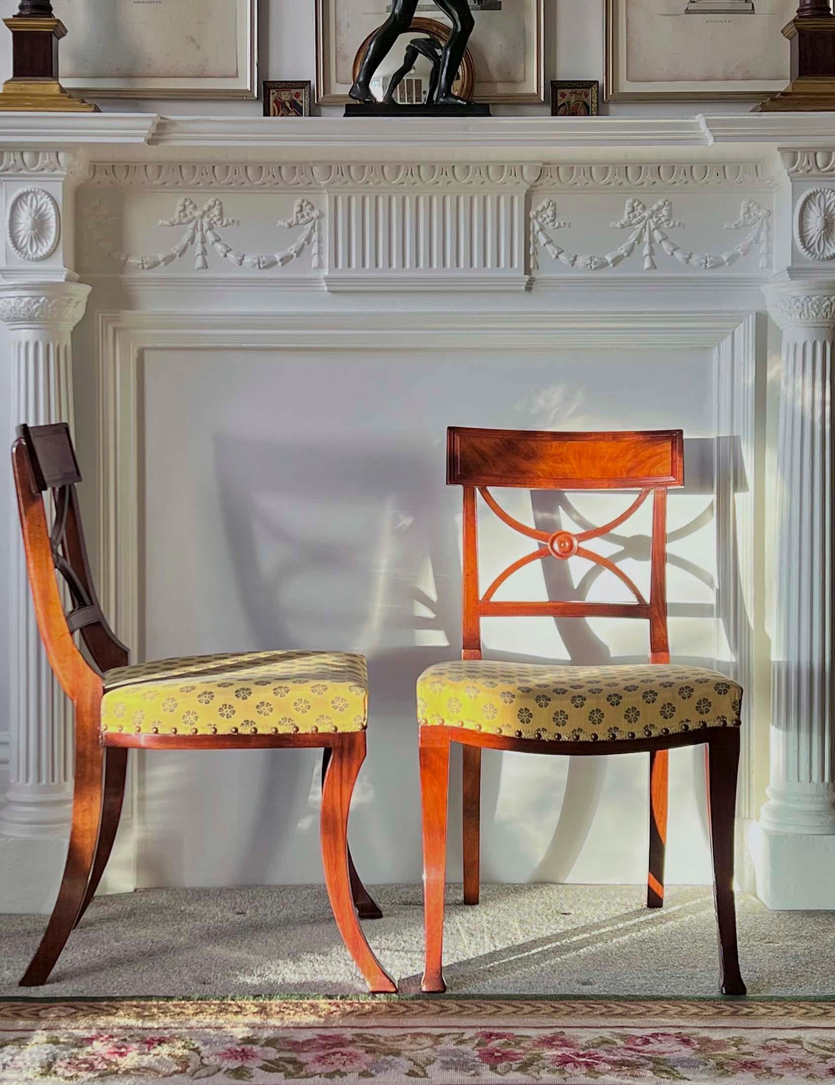 Set of Six Regency Klismos Chairs, attributed to Gillows For Sale 5