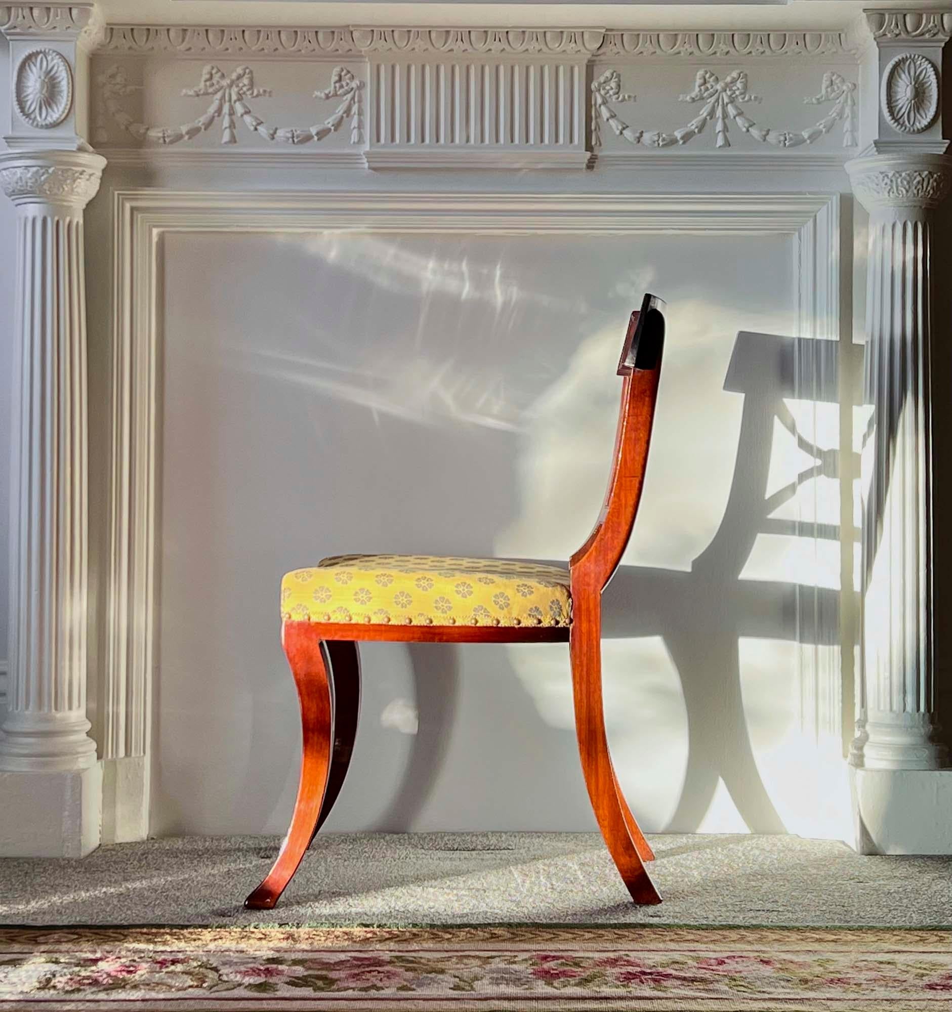 Set of Six Regency Klismos Chairs, attributed to Gillows For Sale 7