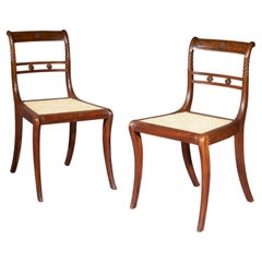 Set of Six Regency Klismos Chairs, Attributed to Gillows