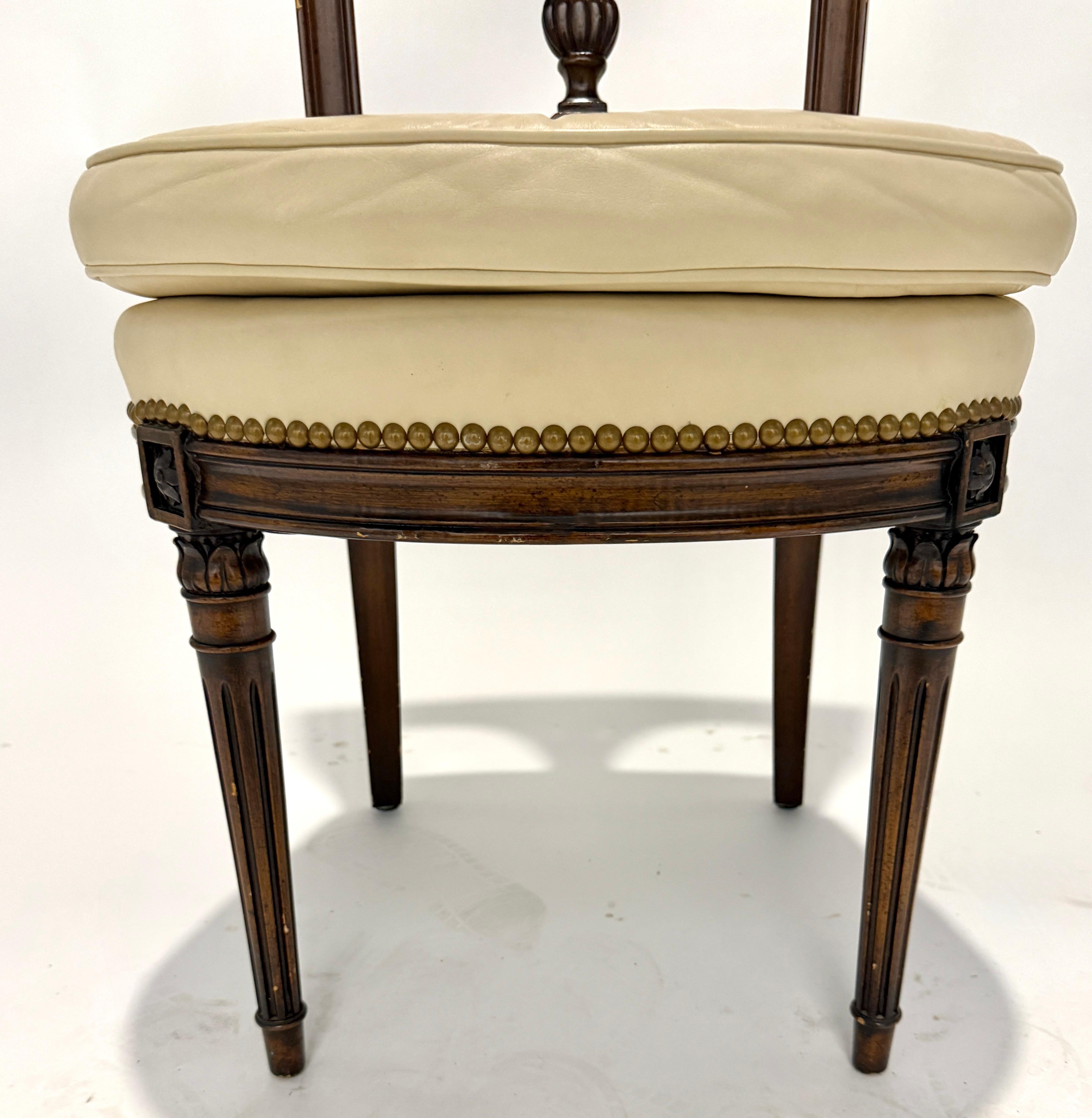 20th Century Set Of Six Regency Style Carved Dining Chairs For Sale