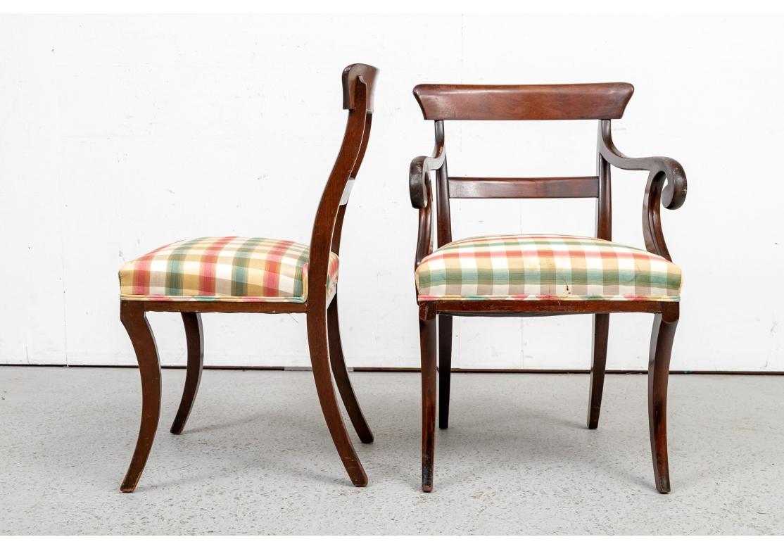 Set Of Six Regency Style Mahogany Dining Chairs For Sale 1