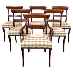 Set Of Six Regency Style Mahogany Dining Chairs