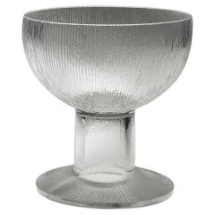 Set of Six Rene Lalique Champagne Coupes Wingen Pattern