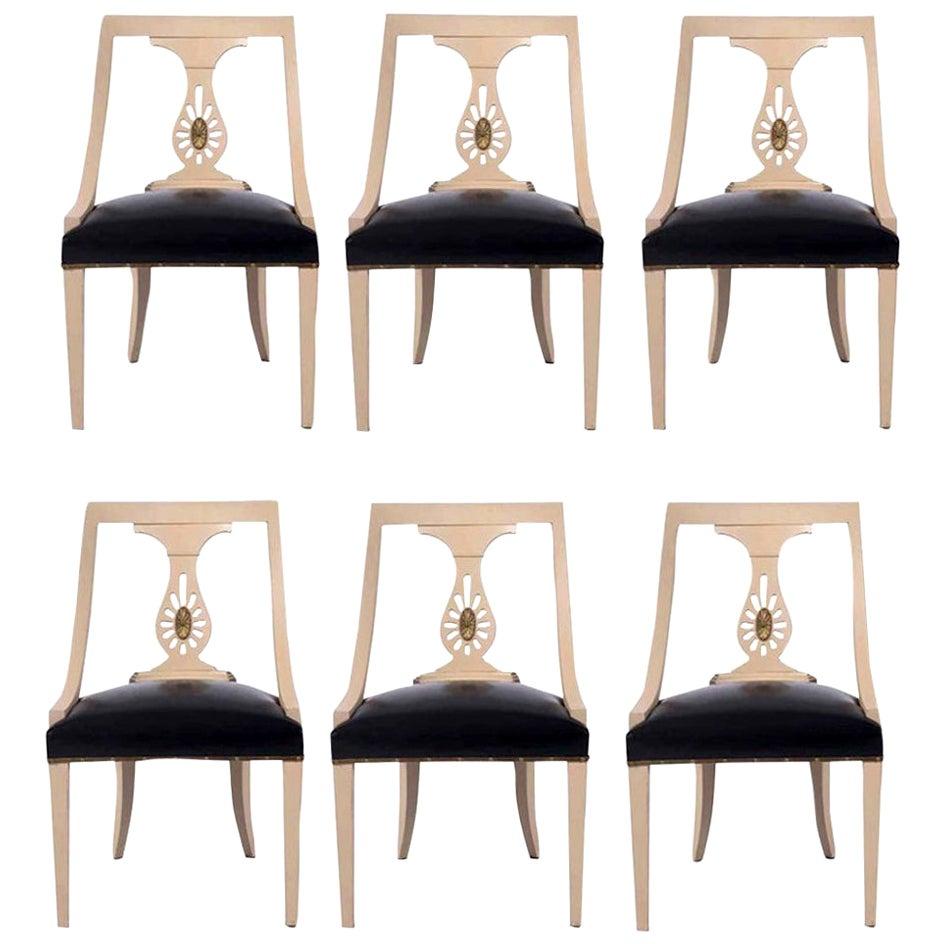 Set of Six Renzo Rutili Dining Chairs